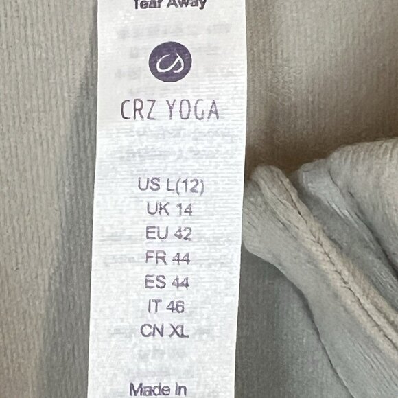 CRZ YOGA Butterluxe Wonmens Long Sleeve Workout Shirt Qtr Zip Size Large NWT - Picture 6 of 10